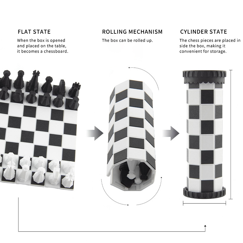 2 in 1 Portable Chess Game Set - Kids Outdoor Adventure 评论和价格
