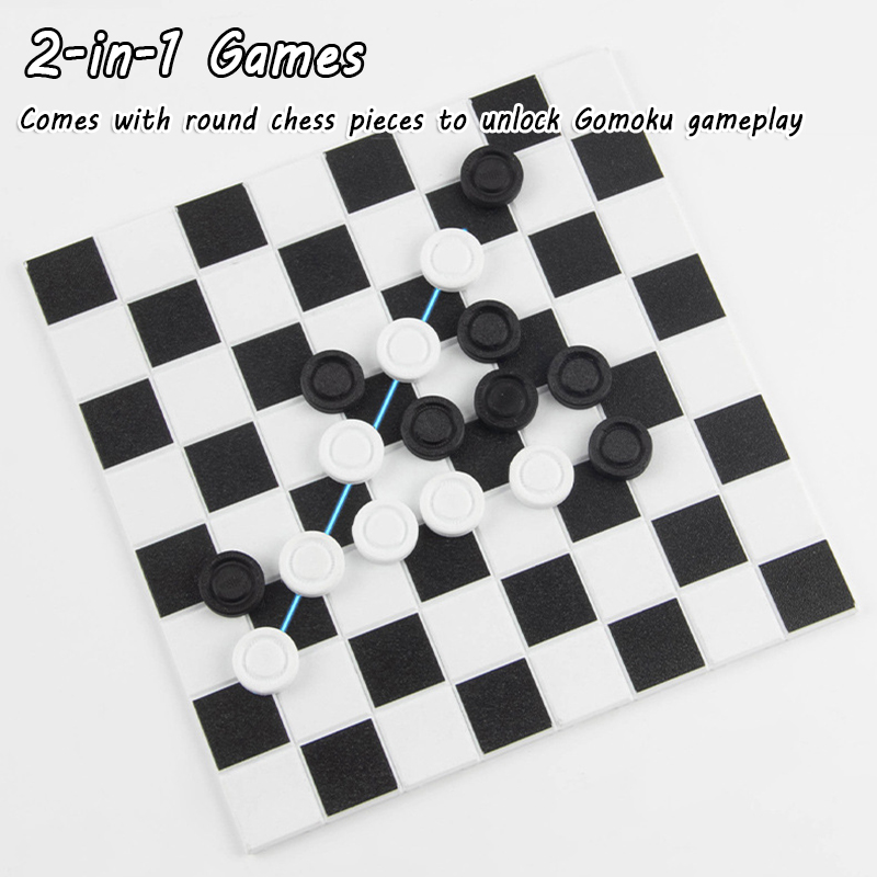 2 in 1 Portable Chess Game Set - Kids Outdoor Adventure 评论和价格