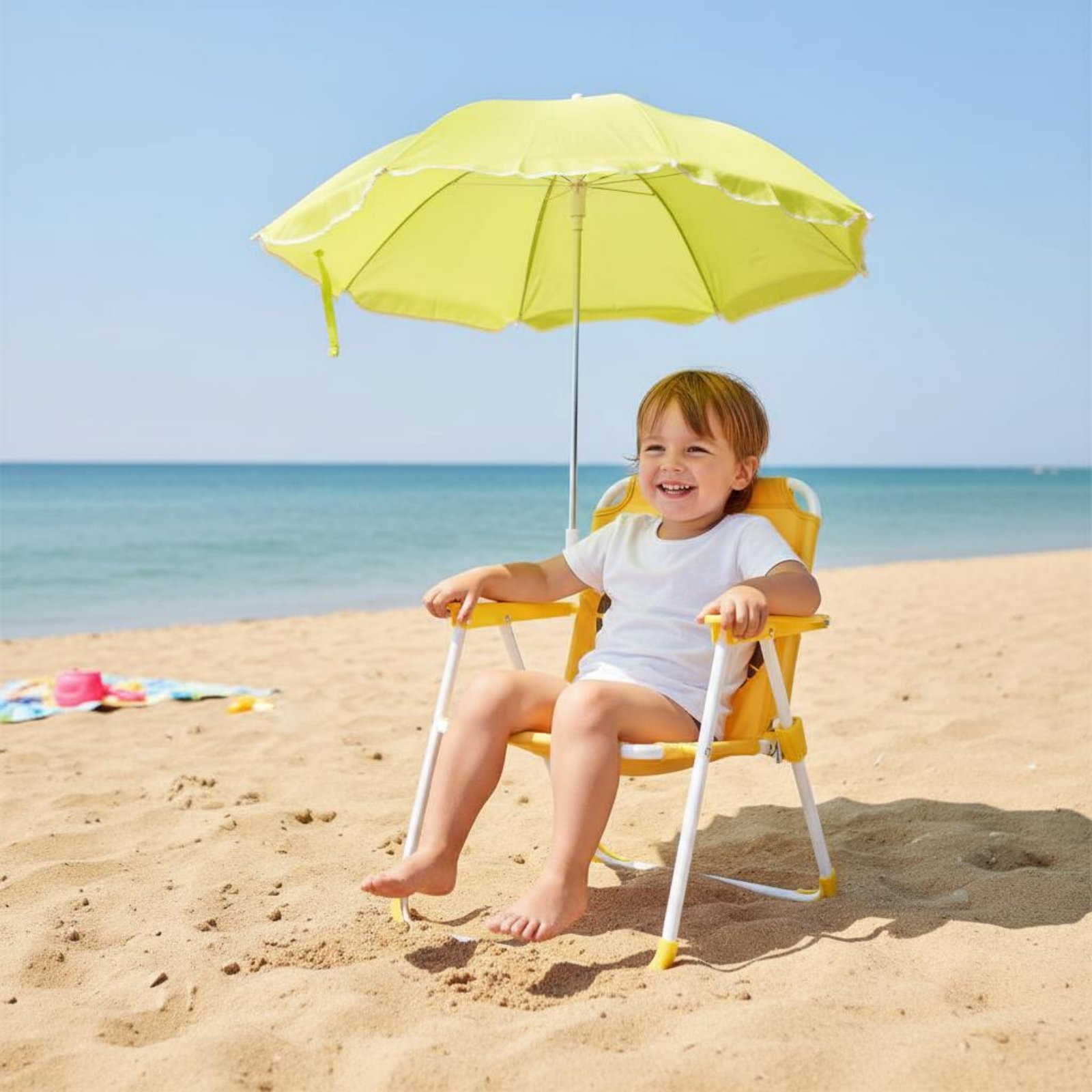 Children's Portable Chair with - Kids Outdoor Umbrella Chair 评论和价格